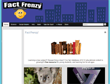 Tablet Screenshot of factfrenzy.com